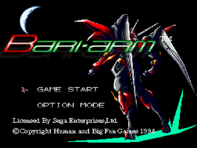 Android Assault - The Revenge of Bari-Arm Title Screen